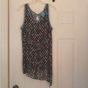 h.i.p. long sheer tunic